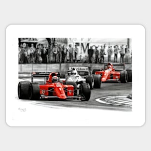 Alain Prost. ferrari 1990 Sticker